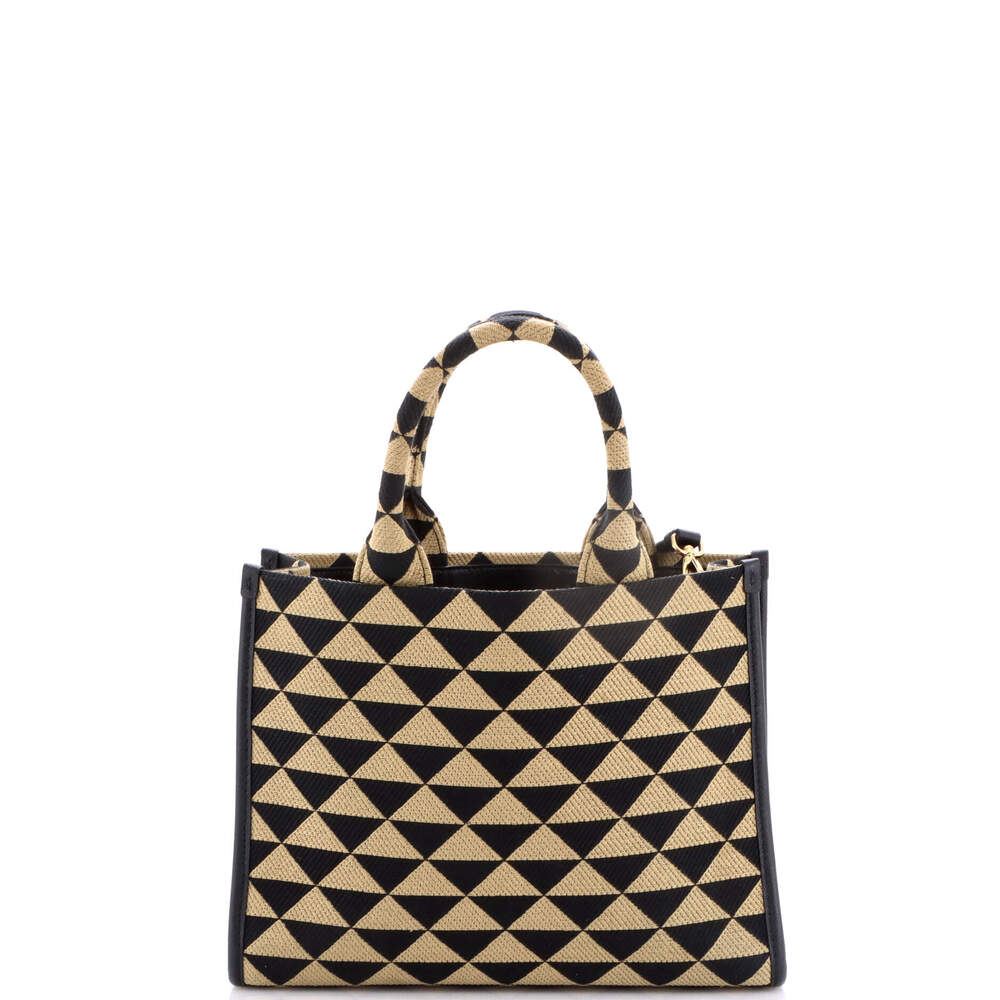 Prada Symbole Shopper Tote Jacquard #247950P20B - Picture 3 of 8
